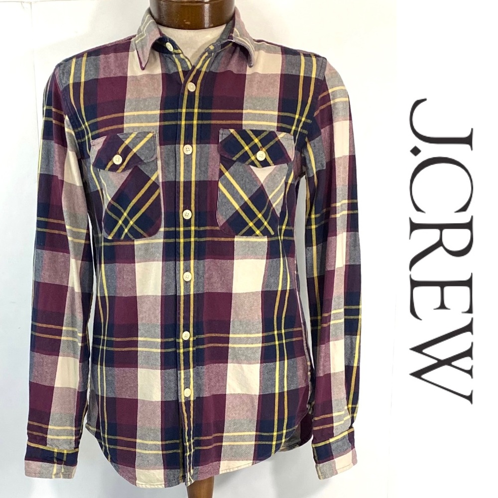 J.Crew Men’s Button Up Flannel Shirt